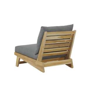 Sillón Argus, Diseño Moderno y Minimalista, Cómodo, Madera de Teca Sólida, Muebles de Jardín para Exteriores, para Hoteles y Restaurantes - Product Image 3