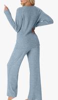 Ensemble de pyjama personnalisé pour femme, robe de nuit en jersey, motif uni, respirant, été, printemps