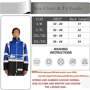 Chaleco reflectante al por mayor de alta visibilidad, ropa de trabajo cálida desmontable multifuncional, 4 en 1 Uniformes, chaqueta de trabajo de seguridad de algodón - Product Image 5