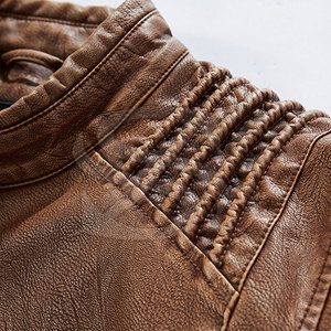 Veste en cuir pour homme respirante et chaude pour l'hiver, vêtements décontractés, veste en cuir d'hiver pour homme à prix raisonnable - Product Image 4