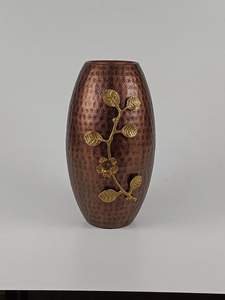 Jarrón de Metal Hecho a Mano, Ecológico y Resistente a la Oxidación, Diseño Costero Acogedor, Decoración para el Hogar, Jarrones para Flores Navideños - Product Image 2