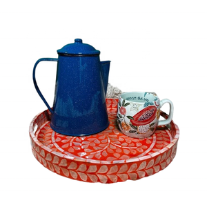 Mesa de centro con incrustaciones de perlas para madre, bandeja nórdica única de alta calidad para servir, regalo de Navidad, Ideas hechas a mano en Vietnam - Product Image 1