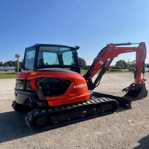 Mini-excavatrice Kubota KX057A d'occasion, 5,5 tonnes, excavatrice compacte sur chenilles, machine de terrassement - Product Image 6