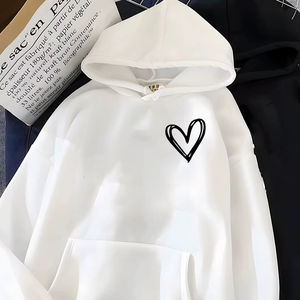 Sweat à capuche respirant en polyester/coton de style sportif hivernal avec impression numérique, broderie et confort supplémentaire - Product Image 1