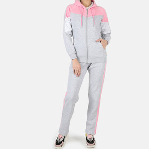 Conjunto Deportivo de Dos Piezas de Forro Polar para Invierno con Logotipo Personalizado Estampado para Mujer, Chándal Deportivo al por Mayor para Adultos - Product Image 1