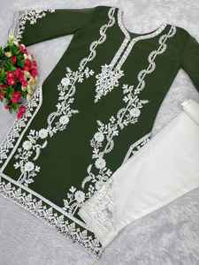 เสื้อเจเจเจเจเจเจเน็ตขนาดใหญ่พร้อมกางเกงใส่ทำงานชุดเดรสแบบดั้งเดิมใส่ไปงานปาร์ตี้สีสวย - Product Image 5