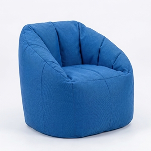 Sillón Puff para Niños o Padres, Asiento Acolchado con Aspecto de Mezclilla, Sofá Interior para Dormitorio o Sala de Juegos - Product Image 5