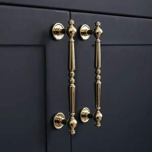 Poignée en laiton traditionnelle indienne pour armoires de cuisine, commodes et tiroirs de chambre à coucher - Design moderne durable par des artisans ruraux qualifiés - Product Image 3