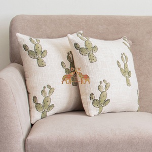 Última llegada: Hermosa funda de cojín hecha a mano con estampado de cactus para silla, decoración de sala de estar, funda de cojín de viaje. - Product Image 5