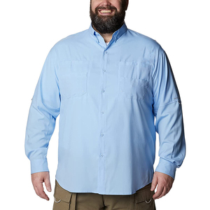 Camisa de Manga Larga con Botones, Impermeable, Antibacteriana, UPF 50, de Spandex/Nylon, Unisex, Tallas Grandes, Transpirable, para Senderismo - Product Image 3