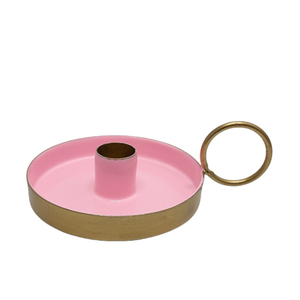 Latest Design Brass Candle Stand Pink & Gold Color for Easter Home Decoration in Bulk - Product Image 5