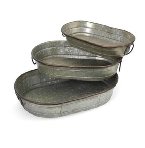 Nouveau plateau rond de service en métal doré de luxe pour servir des chocolats, des desserts, du thé, du café pour la maison et l'hôtel - Product Image 6