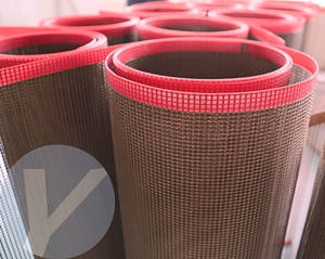 Sabuk Konveyor Jaring Kain Berlapis Ptfe Suhu Tinggi Dengan Sambungan Bull Nose - Product Image 4