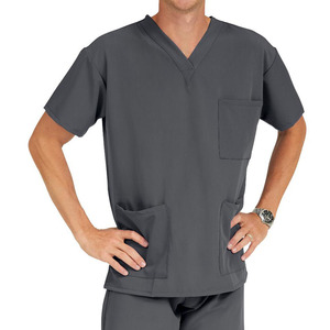 Uniforme de Enfermería para Hombre, Fabricante de Uniformes Médicos con Múltiples Bolsillos y Cuello en V, Conjuntos de Uniformes para Enfermeros y Doctores - Product Image 2