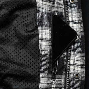 Personnalisez la chemise unie en flanelle de moto de haute qualité Chemise slim à manches longues pour hommes utilisée en été Fabriqué par la France - Product Image 5