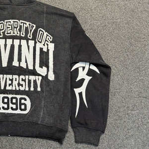 Top à la mode meilleures ventes hommes lavage à l'acide à capuche 100% coton vêtements de rue Service OEM avec un faible quantité minimale de commande hommes lavage à l'acide à capuche - Product Image 6