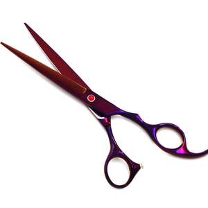 Professional Rainbow Color Pet Scissors New <b>Dog</b> Grooming Comb with Curved Sharp Blade for Haircut Stainless Steel Tool - Product Image 6