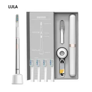 Lula OEM Bàn Chải Đánh Răng Điện Mỏng Nhôm Xử Lý Không Dây Sạc Sonic Bàn Chải Đánh Răng Điện Cho Người Lớn