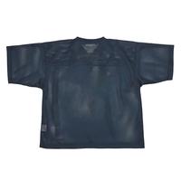 Maillot de football rétro personnalisé sublimé unisexe coupe ample en maille polyester, col en V court, séchage rapide, extensible, respirant, sans coutures
