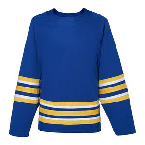 เสื้อเจอร์ซีย์ทีมฮ็อกกี้น้ำแข็งเครื่องแบบฮ็อกกี้น้ำแข็งแบบตอบสนองเร็วที่สุดออกแบบได้ตามต้องการ - Product Image 1