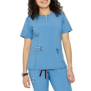 Tenues médicales pour femmes, en tissu extensible, anti-rides, personnalisables avec logo, pour infirmières, médecins, hôpitaux, ensembles de blouses d'infirmière - Product Image 3