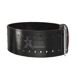 Men's Heavy Duty 10mm Gym Lifting Belt Customized Logo Cowhide and Nylon Material for Powerlifting and Weightlifting Fitness - Product Image 4