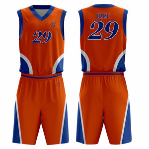 Maillot de basket-ball réversible personnalisable pour homme, 100% polyester, respirant, ensemble d'uniformes d'entraînement personnalisé, vêtements de basket-ball - Product Image 2