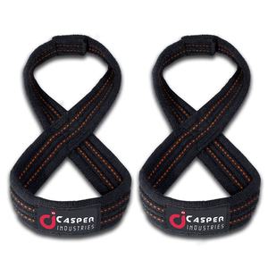 2025 alta calidad profesional gimnasio levantamiento de pesas personalizado pesado figura ocho Correa alta profesional algodón correas de elevación - Product Image 3