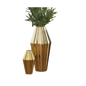 Wedding Decoration Luxurious Design Metal Flower Pot Handmade Designer High Quality Copper Antique Aluminum Flower <b>Vase</b> - Product Image 5