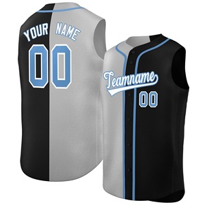 เสื้อเบสบอลผ้าโพลีเอสเตอร์100% ชุดยูนิฟอร์มลายทางออกแบบได้ตามที่ต้องการสไตล์ลำลองน้ำหนัก170กรัม - Product Image 1