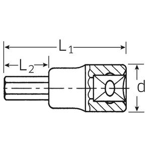 Llaves de Tubo Stahlwille INHEX de 1/2'' (pulgadas) - Product Image 2