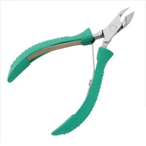 Thép không gỉ Toe Nail Cutter nipper với cao su grip chuyên nghiệp lớp biểu bì Nail Art kềm cắt móng tay móng chân Remover