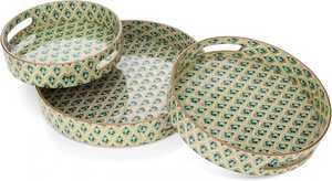 Plateau de service en MDF avec base antidérapante pour un transport sécurisé des aliments, idéal pour la restauration et les événements en provenance d'Inde - Product Image 3