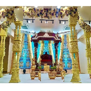 ตกแต่งงานแต่งงานแบบอินเดียธีมคลาสสิกแบบพกพาสมัยใหม่  ซิงคโปร์ มานาวาราย  พิธีแต่งงานฮินดู  การจัดเตรียมเดว์มันดาปาห์ม  สหรัฐอเมริกา - Product Image 1