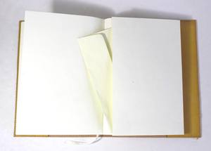 Journal en cuir véritable fait à la main de qualité supérieure rechargeable en relief conception couleur jaune imprimé Logo carnets cadeaux - Product Image 4