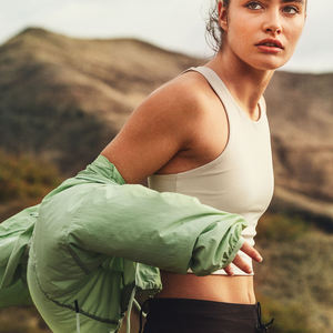 Logo personnalisé OEM soutien-gorge de sport tricoté à haute élasticité sans couture Jacquard gilet de yoga évacuant l'humidité soutien-gorge de yoga lulu GYM - Product Image 5