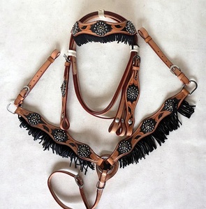 Las sillas de montar de cuero Natural genuino de estilo occidental más vendidas, acero de hierro de gamuza marrón tallado a mano completo para montar a caballo - Product Image 3