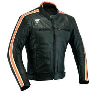 Veste de moto en cuir 100% pour hommes, best-seller, et veste de moto sur mesure avec étiquette privée pour la vente en ligne - Product Image 1