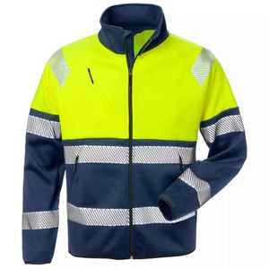 Chaquetas de seguridad de alta visibilidad personalizables 2025 reflectantes de alta calidad de manga larga de trabajo de seguridad use su propia marca - Product Image 1