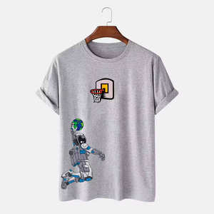 Camisetas estampadas de alta calidad para hombre, camisetas para exteriores de Material para hombre, camiseta de precio disponible en stock para hombre - Product Image 4