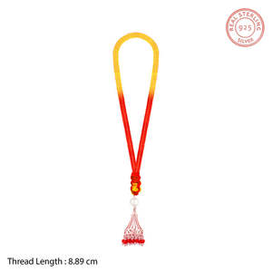 Collier Jhumka Rakhi en or rose avec décorations perlées, conçu pour l'élégance ethnique - Product Image 6