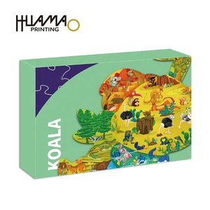 Wholesale Kids Animal Shaped Jigsaw Puzzle <b>Gift</b> <b>Box</b> Custom <b>Large</b> Piece Ocean Forest Wildlife Educational Puzzle Toy for Children - Product Image 2