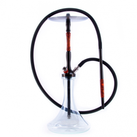 Kit Chicha Moderne avec Miroir, Vase en Verre, Ensemble Portable en Aluminium Durable, Saveurs Personnalisables, Charbon, Style Égyptien, FALAH