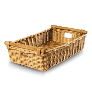 Stylish rattan basket with fabric lining suitable for gift <b>hamper</b> party decoration or <b>wedding</b> return favors - Product Image 4