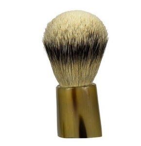 Brocha de Afeitar de Cuerno con Mango de Cuerno para Afeitar y Personalizada - Product Image 1