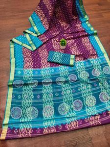 Sari indien en soie JBC-ASHIKA, réversible, décontracté, toutes saisons, coupe classique pour femmes, vente en gros pour mariage - Product Image 4