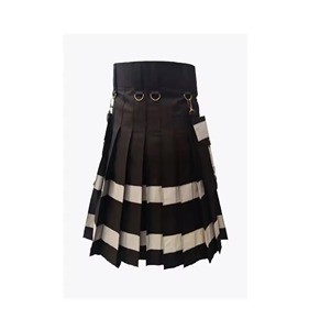 กilt ผ้าทาร์ทันสั่งทำล่าสุดสำหรับผู้ชาย กilt ผ้าทาร์ทันแบบใช้งานได้จริง สายหนังแบบไฮบริดสั่งทำพิเศษ ราคาโรงงาน - Product Image 5