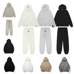 Vente en gros Automne/Hiver Femmes 100% Coton Imprimé Tricoté Sweat-shirt Pull à manches longues Sweat-pants Jogging Décontracté - Product Image 1