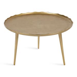 Table basse moderne en métal écologique, plateau ovale large, multifonctionnelle, chambre à coucher, salon - Product Image 1