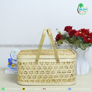 Cestas de bambú ecológicas de exportación de Vietnam de Venta caliente: perfectas para regalos personalizados - Product Image 2